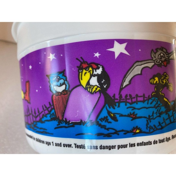 Lot 2 Vintage McDonalds 1999 Halloween Happy Meal Treat Bucket Pail No Lids - Picture 11 of 12